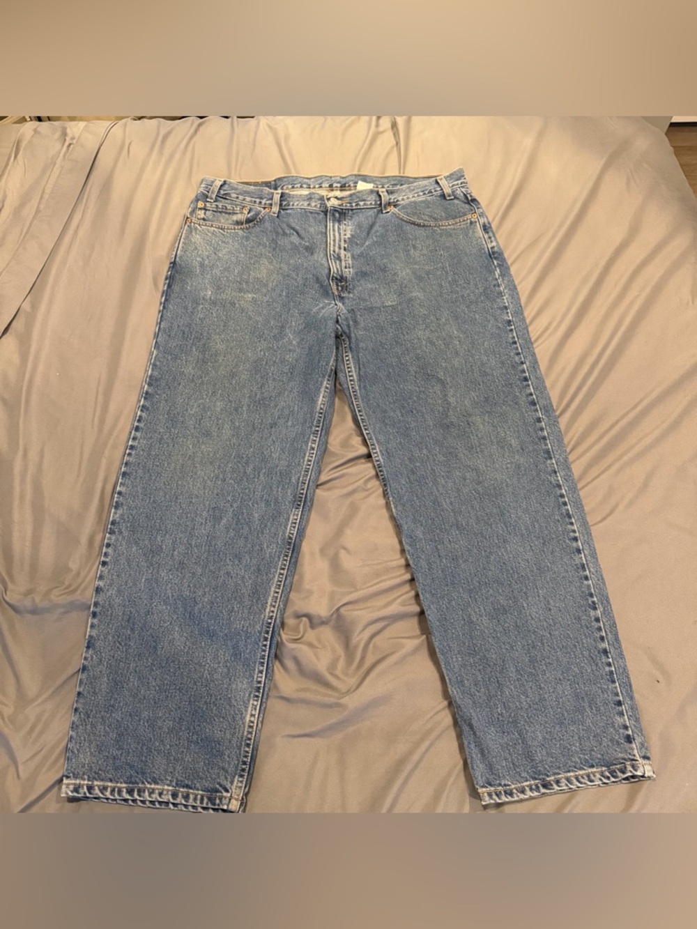 Vintage Levis 550 Men Jean 42x30 Blue Batwing Tag Relaxed Fit Denim Columbia y2k